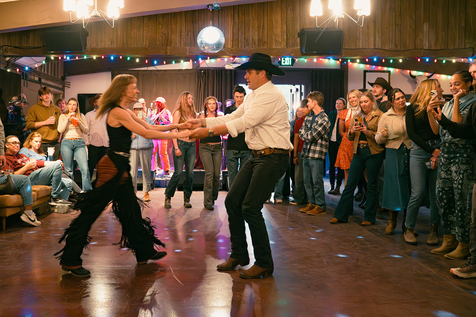 Fringe and boots on the dance floor